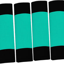 TLH Modernistic Steering Wheel Cover and Seat Belt Pads, Mint Color