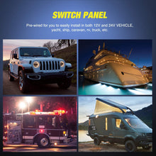 Nilight 3 Gang Aluminum Rocker Switch Panel 5 Pin ON/Off Pre-Wired Toggle Switch Panel With Rocker Switch Holder 12/24V for Marine Boat Car ATV UTV,2 Years Warranty