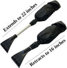 Roe & Moe Snow & Ice Scraper for Cars & Trucks w/Extend. Telescoping Feature & Waterproof Glove - Mitts Have Water repelling Outer Cover & Plush Inner Fabric to Keep Your Hands Dry, Warm and Cozy (2)