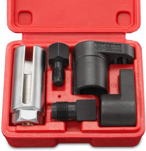 Tooluxe 20764L Oxygen Sensor Socket Wrench and Thread Chaser Set | 5-Piece Set