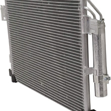A/C Condenser Compatible with 2011-2018 Mitsubishi Outlander Sport/RVR Aluminum Core With Receiver Drier