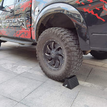 ROBLOCK 2 Pack Wheel Chocks Rubber Heavy Duty Black with Eyebolt, 9" Length x 7.1" Width x 5.5" Height