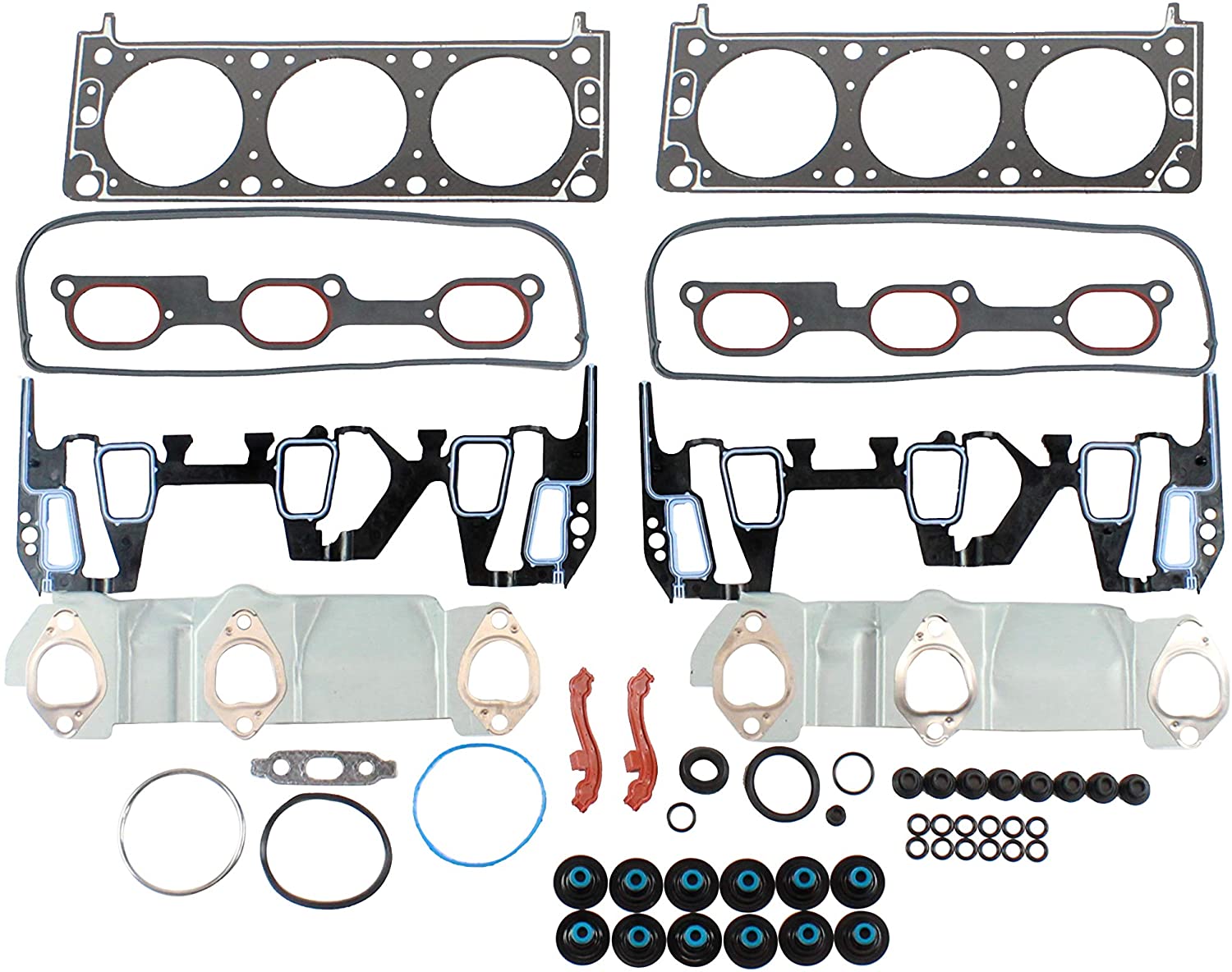DNJ HGS3121 Graphite Head Gasket Set for 2005-2009 / Chevrolet, Pontiac/Equinox, Torrent / 3.4L / OHV / V6 / 12V / 207cid