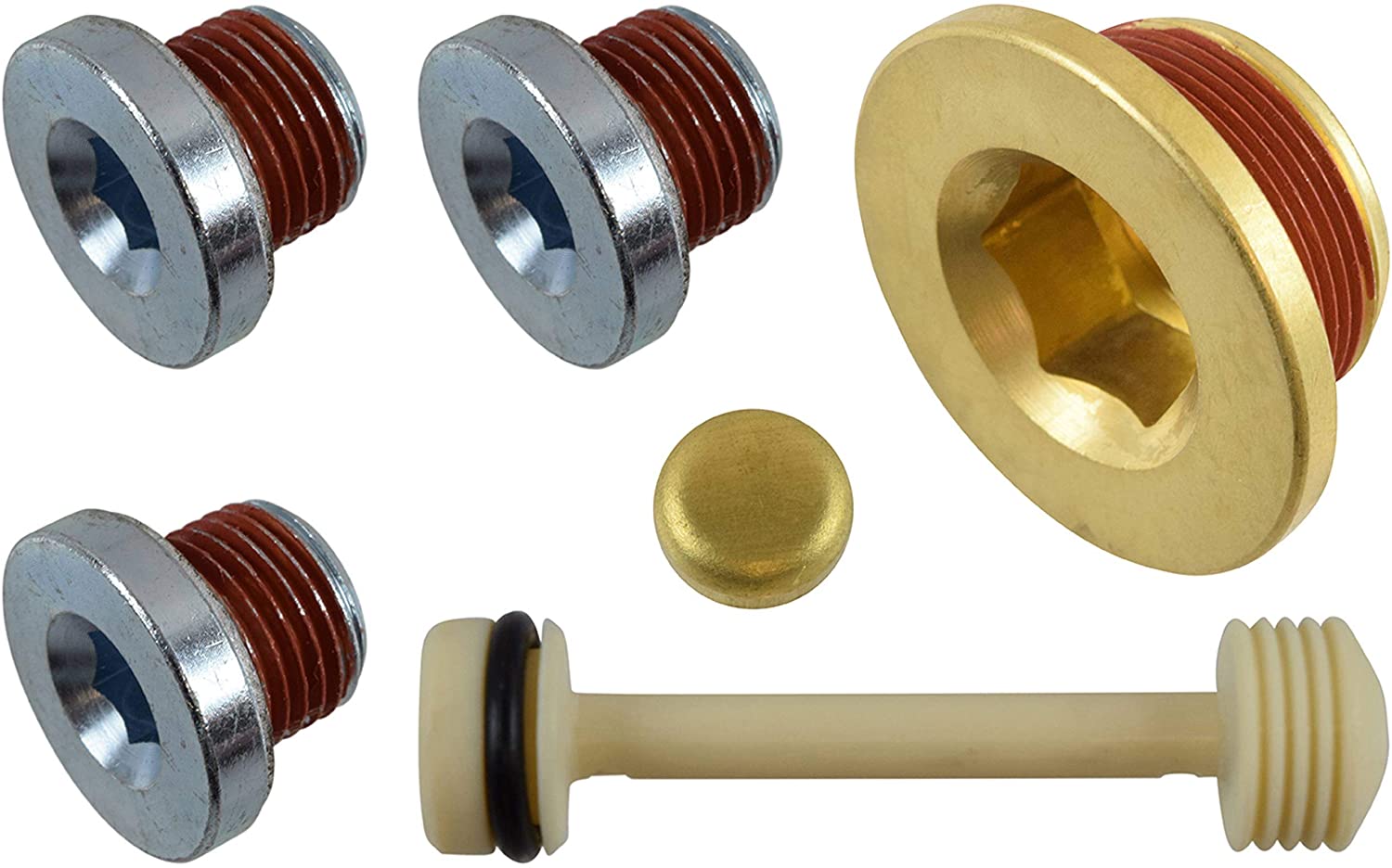 ICT Billet LS Engine Block Coolant & Oil Threaded Drain Plug LS1 LS2 LS3 L92 LQ4 LQ9 LSX Barbell 551280