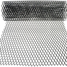 AUTOT 40 x 13 inch Car Grill Mesh Sheet, Black Painted Aluminum Alloy Grille Mesh Roll, 11 x 25 mm Hexagon-Shape Grids
