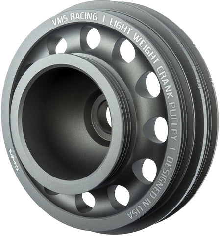 VMS Racing 1992-1995 Light Weight Billet Aluminum Crankshaft CRANK PULLEY Compatible with HONDA CIVIC 1.5L 1.6L SOHC D15 and D16 Engines ONLY EG EJ OEM SIZE (uses same OEM belts)