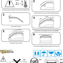 Audrfi 4pcs Side Window Deflector Window Visors for 2013-2018 Toyota RAV4 Sun Rain Guard Ventvisor