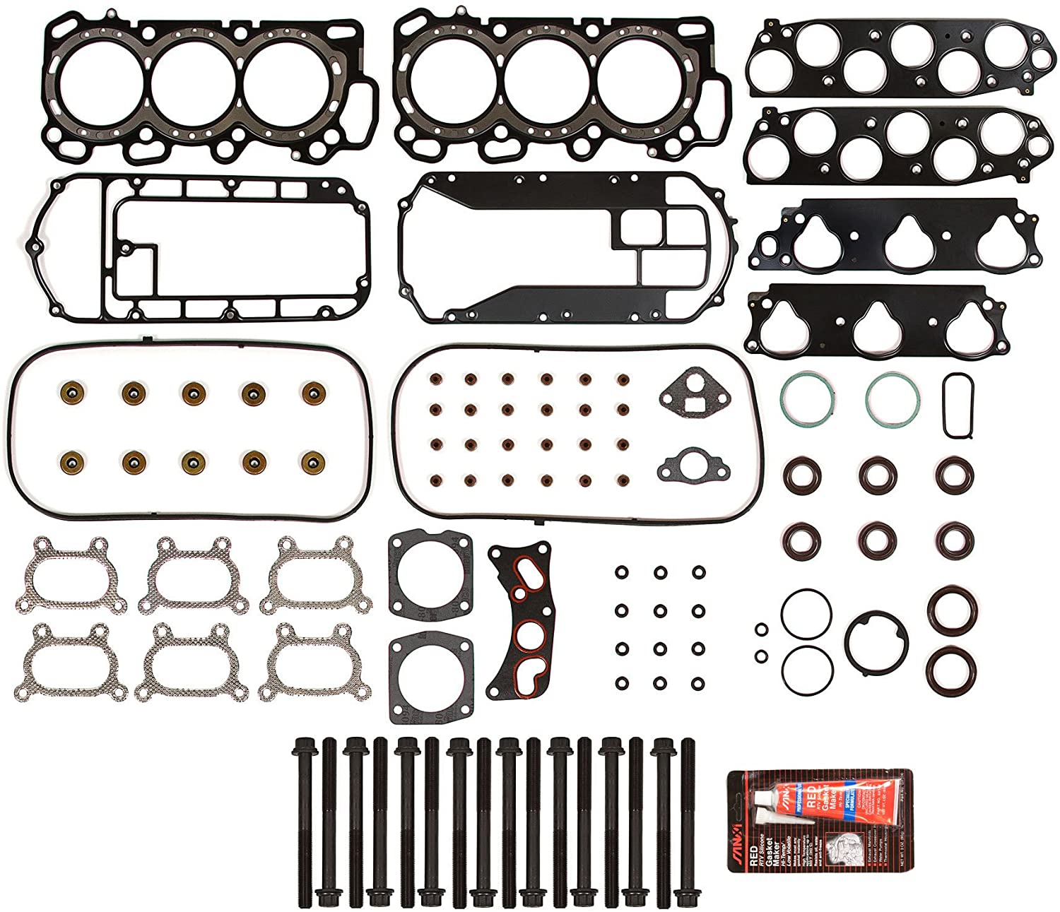 Evergreen HSHB4040-2 Cylinder Head Gasket Set Head Bolt