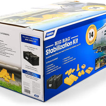Camco Big Bag Stabilization Kit - Includes Everything You Need to Level and Stabilize Your RV, Camper or Trailer | 14 Piece Complete Kit with Heavy Duty Storage Duffel Bag - (44550)