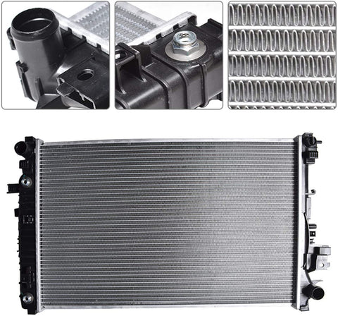 WFLNHB Radiator 13574 Replacement for 2016-2018 Chevrolet Malibu 1.5L 2017-2018 Buick LaCrosse 3.6L