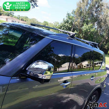 Roof Racks Lockable Cross Bars Carrier Cargo Racks Rail Aluminium Silver Set 2 Pcs. Fits for Nissan Armada 2017-2021 with TUV CERT