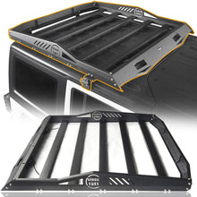Seana Hard Top Roof Rack Cargo Luggage Carrier w/ 2X LED Lights Compatible with Jeep Wrangler JK 4 Doors (Exclude 2 Doors JK) 2007 2008 2009 2010 2011 2012 2013 2014 2015 2016 2017 2018