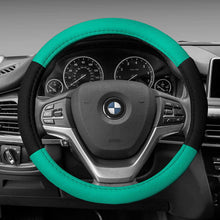 TLH Modernistic Steering Wheel Cover and Seat Belt Pads, Mint Color