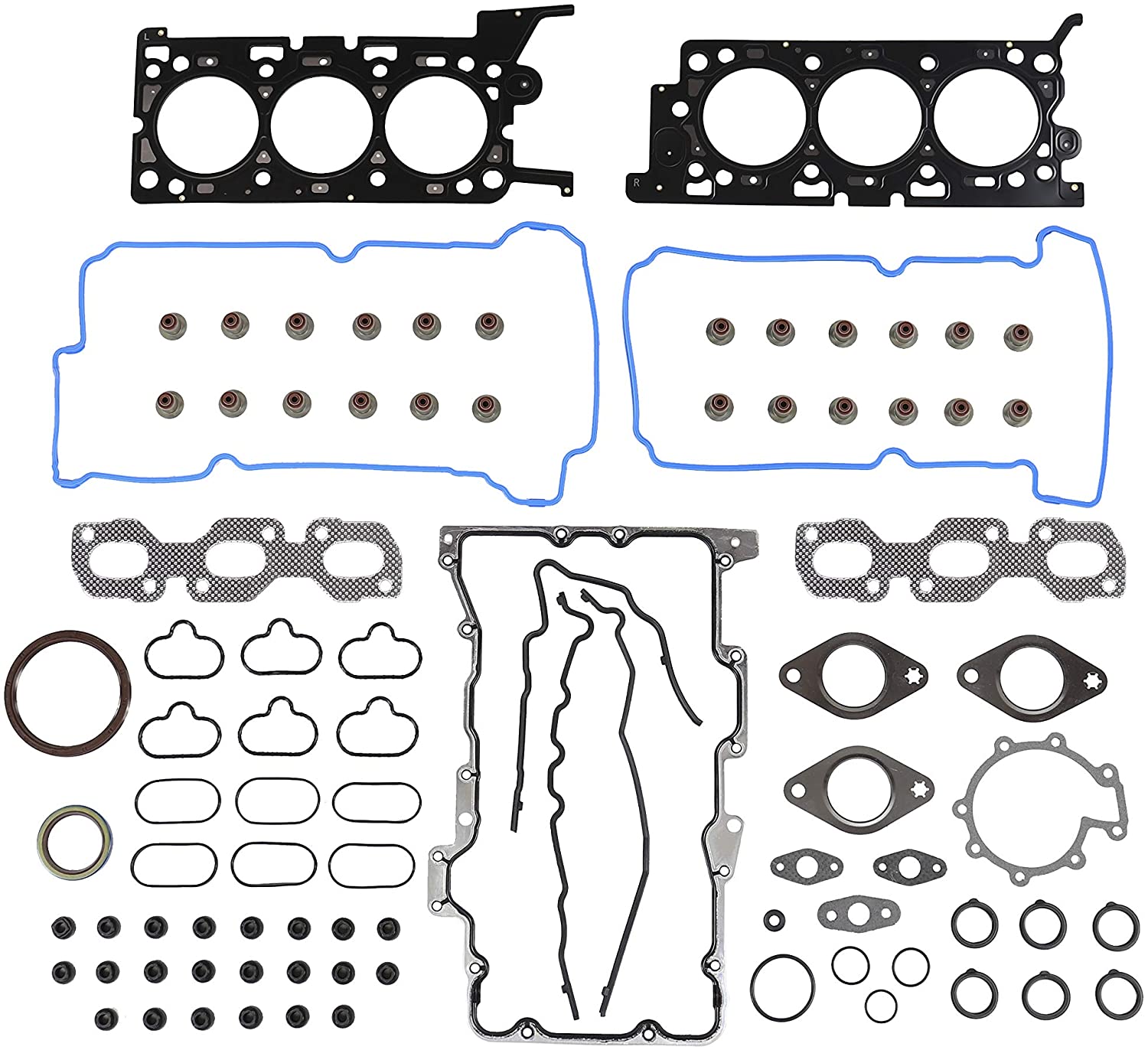 DNJ Full Gasket/Sealing Set FGS4012 For 01-03 Ford, Mazda/Escape, Tribute 3.0L V6 DOHC Naturally Aspirated
