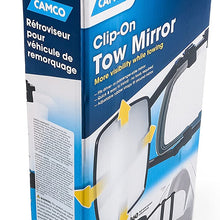 Camco 25653 Universal Clamp-On Towing Mirror (Dual View)