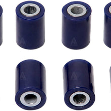 AUTOACER - 8 Piece Rear Upper & Lower Wishbone Control Arm Polyurethane Bushing Kit - Compatible with Mini Cooper