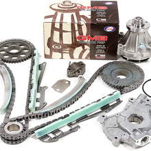 Evergreen TK6046RWOP3 Compatible With 97-02 Ford 4.6 SOHC 16V ROMEO Timing Chain Kit Oil Pump GMB Water Pump