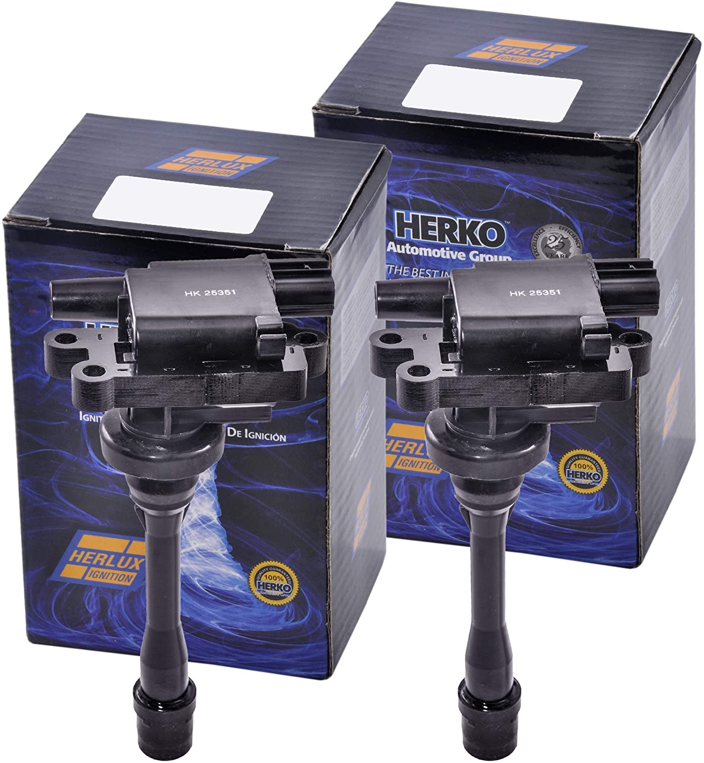 Set of 2 Herko B100 Ignition Coils For Chysler Dodge Mitsubishi L4 1997-2007