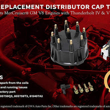 Replacement Distributor Cap Tune Up Kit - Compatible with Mercruiser GM V8 Engines with Thunderbolt IV, V HEI Ignition System - Replaces 187523, 805759Q3, 805759T3, 815407A2 - Rotor, Cap, Gasket