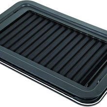 Lippert Components 806621 Thin Shade Complete Window Kit for RV Entry Doors, Black