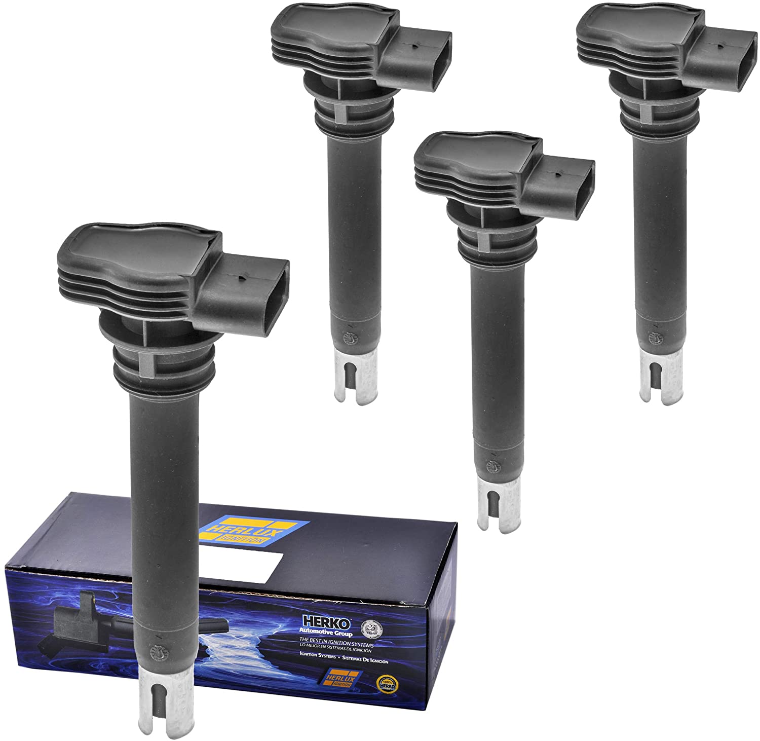 Set of 4 Herko Ignition Coil B228 For Audi Volkswagen A3 Tiguan A4 A5 05-15