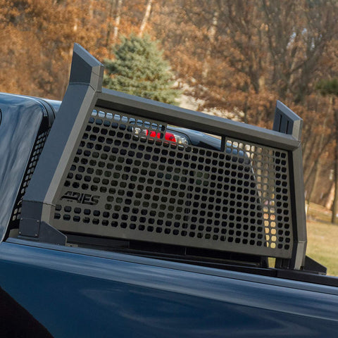 ARIES 1110101 AdvantEDGE Black Aluminum Truck Headache Rack Cab Protector, Select Dodge, Ram 1500, 2500, 3500