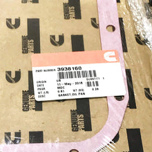 Cummins OEM Oil Pan Gasket 3938160 NOS