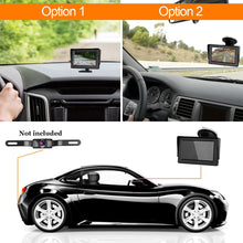 LeeKooLuu Car Rear View Monitor 4.3 LCD Color Display for Car/Truck/Vehicle Reverse View of Rear View Backup Camera System with Bracket Suction Cup Mount on Windshield Optional