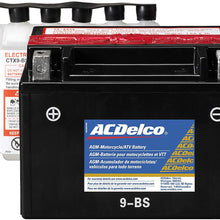 ACDelco ATX9BS Specialty AGM Powersports JIS 9-BS Battery
