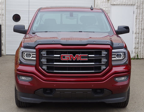 FormFit Smooth Black Tough Guard Hood Protector Bug Shield Deflector Fits 2014-2018 GMC Sierra 1500