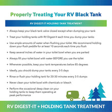 Unique RV Digest-It Holding Tank Treatment - Drop in Pods Toilet Treatment (20 Treatments) - 41G-4