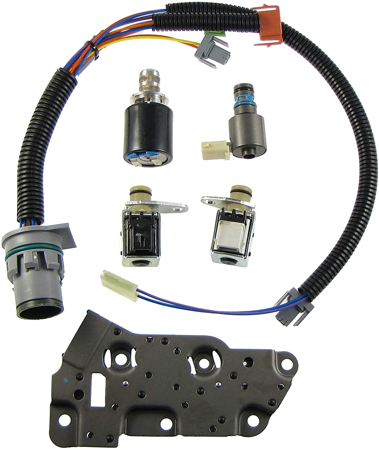Solenoid Kit 4L80E 85E Shift Solenoids EPC TCC and Wire Harness
