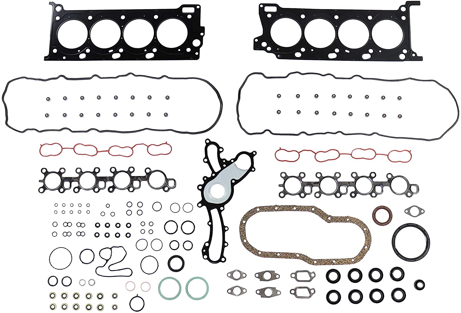 DNJ FGS9078 Full Gasket Sealing Set For 2007-2015 / Lexus, Toyota / GX460, Land Cruiser, LX570, Sequoia, Tundra / 4.6L, 5.7L / DOHC / V8 / 32V / 345cid, 4608cc / 1URFE, 3URFBE, 3URFE