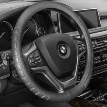 FH Group FH2006 Microfiber Embossed Leather Steering Wheel Cover (Gray) – Universal Fit for Cars Trucks & SUVs