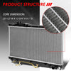 1575 Factory Style Aluminum Cooling Radiator Replacement for 94-99 Toyota Celica GT 2.2L AT