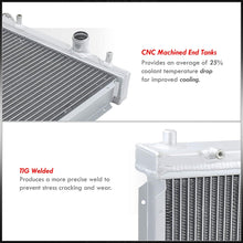AJP Distributors Dual Row Core Aluminum Radiator For Mazda Miata MX5 MX-5 NB 1.6L 1.8L Manual Transmission 1999 2000 2001 2002 2003 2004 2005 99 00 01 02 03 04 05