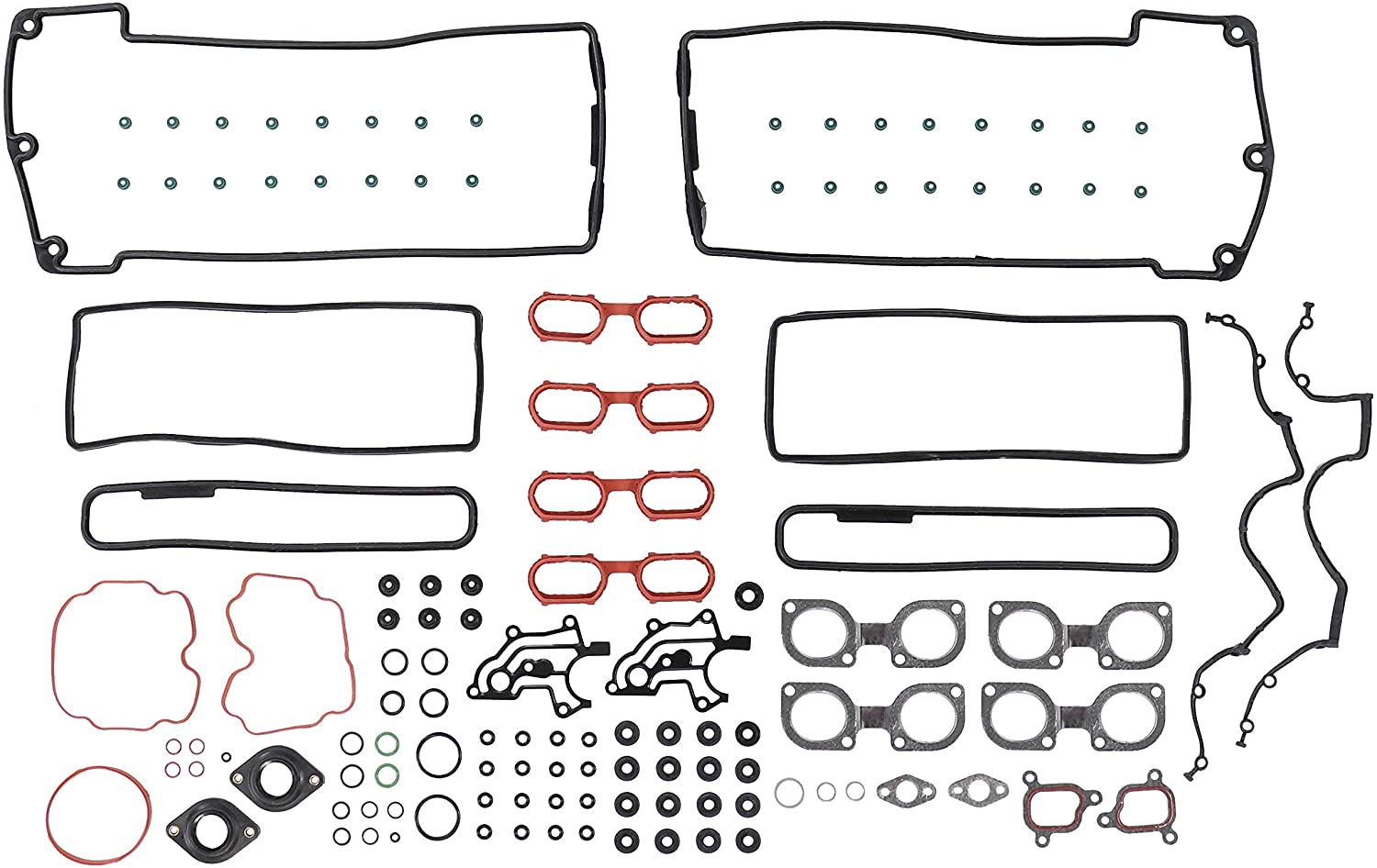 DNJ HGS866 Graphite Head Gasket Set for 1998-2004 / BMW, Land Rover / 540i, 740i, 740iL, Range Rover / 4.4L / DOHC / V8 / 32V / 4398cc / M62