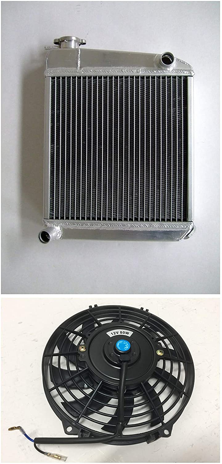 MONROE RACING compatible replacment 50mm ALLOY ALUMINUM RADIATOR & 9