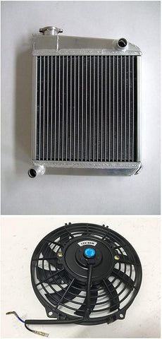 MONROE RACING compatible replacment 50mm ALLOY ALUMINUM RADIATOR & 9
