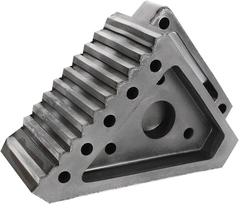 Extreme Max 5001.5772 Heavy-Duty Solid Rubber Wheel Chock with Handle