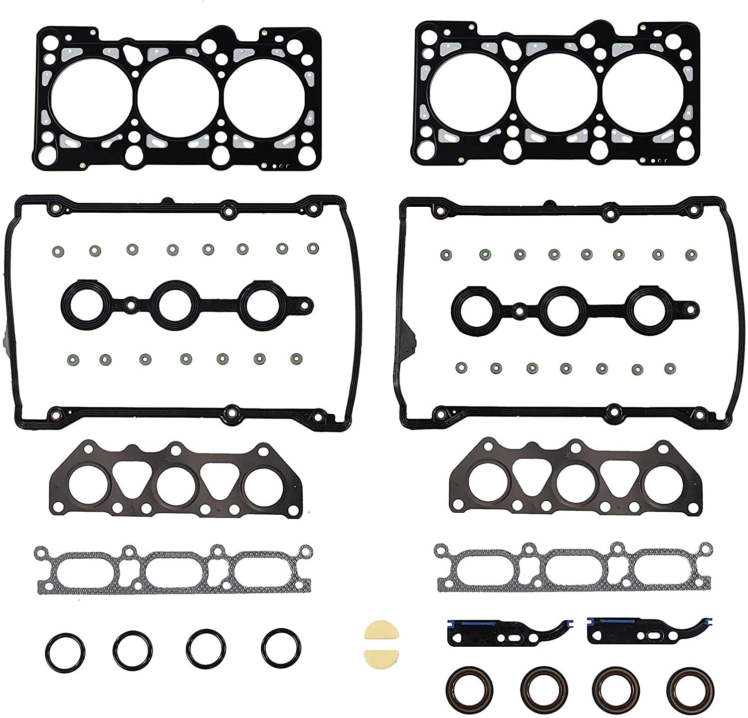DNJ HGS804 MLS Head Gasket Set/For 2000-2005/ Audi/ A6 Quattro, Allroad Quattro, S4/ 2.7L/ DOHC/ V6/ 30V/ 2671cc/ APB, BEL