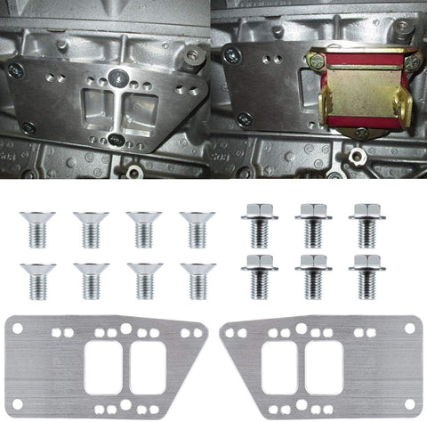 for LS Engine Motor Mount Adapter Plate Universal Swap Bracket Small Block Conversion Adjustable LS1 LS3 LS2 LQ4 LQ9 LS6 L92 L99 L33 LR4, Chevy SBC BBC V8 GMBillet 551628