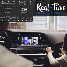 4-Channel Car Video Splitter Controller - Digital Picture Video Signal Switcher with Quad Selectable for Backup Camera Video Monitor Systems CCTV Camera, PAL/NTSC Auto Adapting - Pyle PLVSPLT41