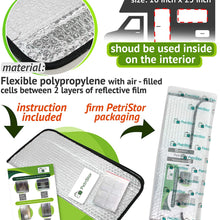 PetriStor 16 X 25 SunShield RV Reflective Door Window Cover- Helps Protect Your RV from Harmful UV Rays and Regulates RV Temperature
