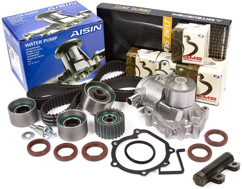 Evergreen TBK277MHWPA Compatible With 96-97 Subaru Legacy Outback 2.5 DOHC Timing Belt Kit AISIN Water Pump