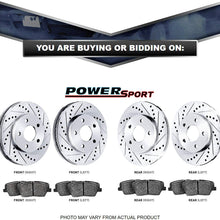 Fit 2004-2017 Nissan Quest PowerSport Full Kit Brake Rotors Kit+Ceramic Brake Pads