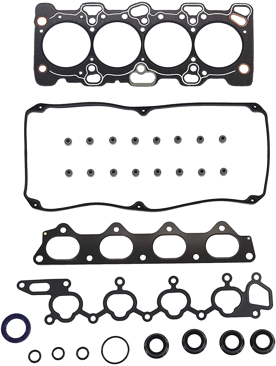 DNJ HGS154 Graphite Head Gasket Set/For 1997-1999/ Mitsubishi/Montero Sport/ 2.4L/ SOHC/ L4/ 16V/ 2351cc/ 4G64