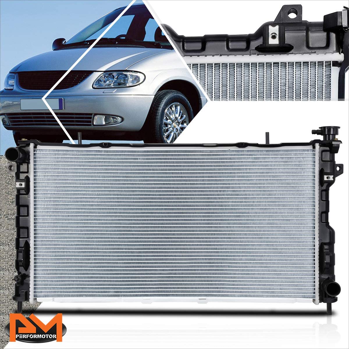 DPI-2795 Aluminum OE Replacement Radiator Compatible with Voyager/Caravan 3.3/3.8 AT 05-07