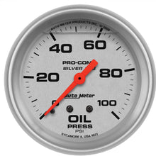Auto Meter 4621 Silver LFGs Oil Pressure Gauge