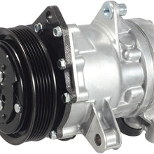 AUTEX AC Compressor & A/C Clutch CO 4854C TEM254491 C580R 55056335AA Compatible with Dodge Dakota 2002 2003/Durango 2002 2003/Ram 1500 2002 2003/Ram 2500 2002